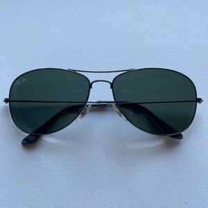 Ray-Ban RB3362 Cockpit Aviator Sunglasses in Gunmetal and Green